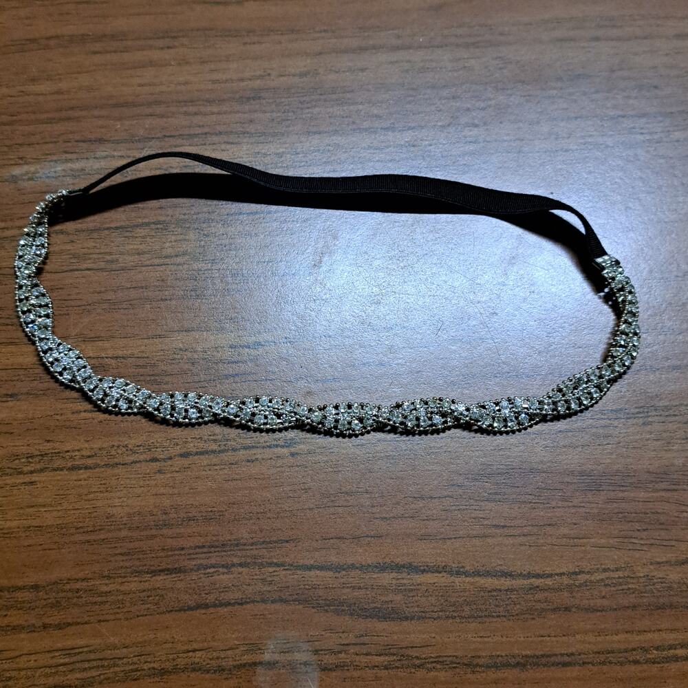 Vintage Style Rhinestone Braided Art Deco Style Headband Wedding Prom Homecoming
